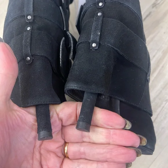 Balmain x Giuseppe Zanotti biker heeled boots / 39 - Picture 4 of 8